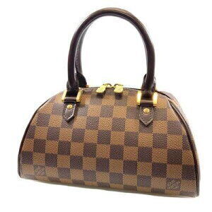 Louis Vuitton Rivera Damier Ebene Brown Handbag Leather